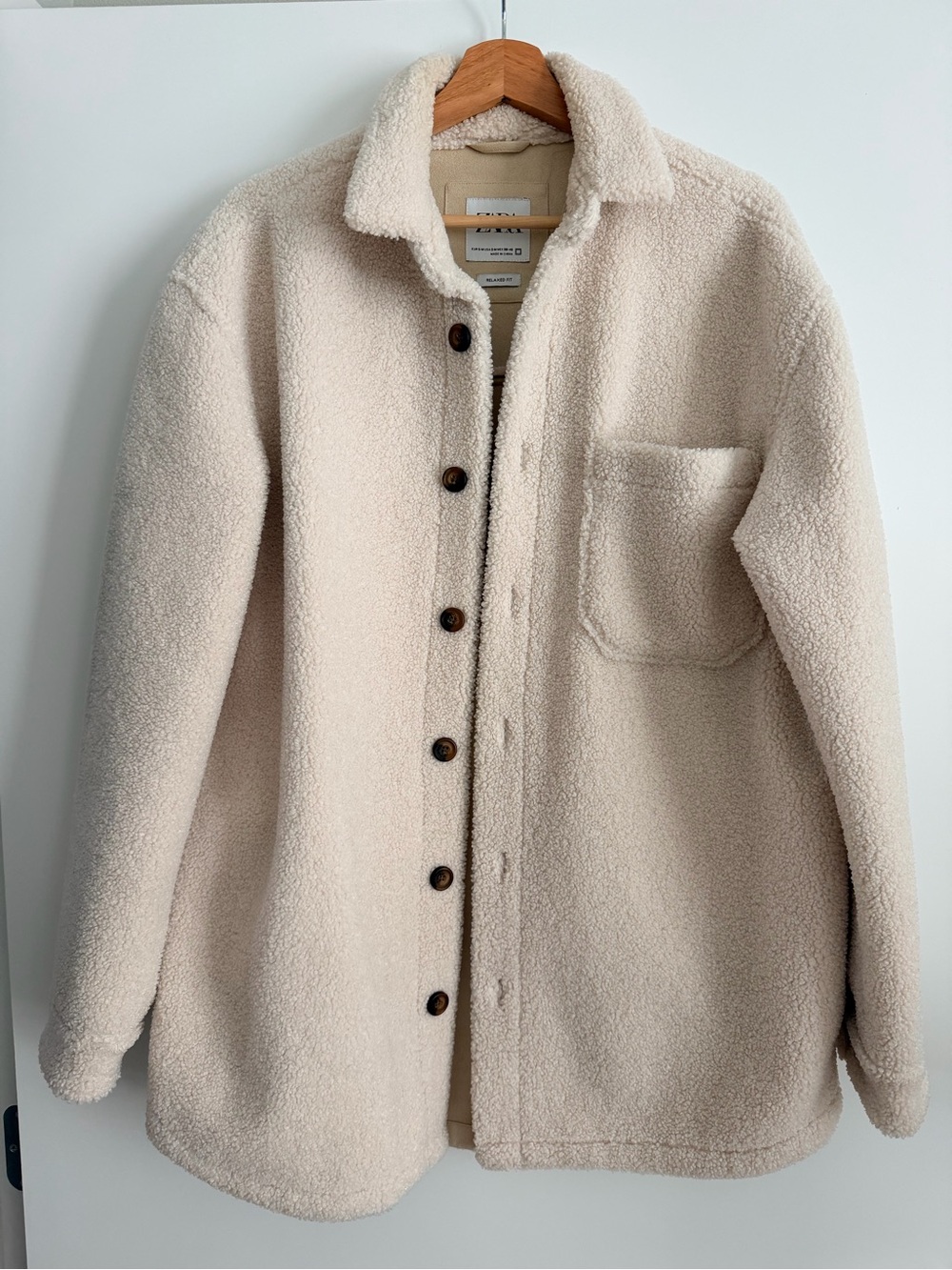 Zara Men’s Sherpa Button up Shacket